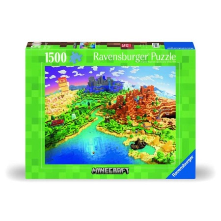 Ravensburger - Puzzle lumea Minecraft 1500 piese design nou Ravensburger - 1